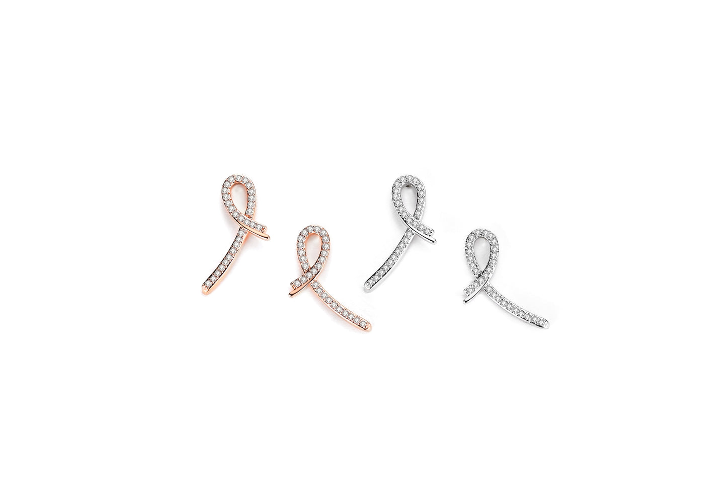Delicate Slim Ribbon Earrings