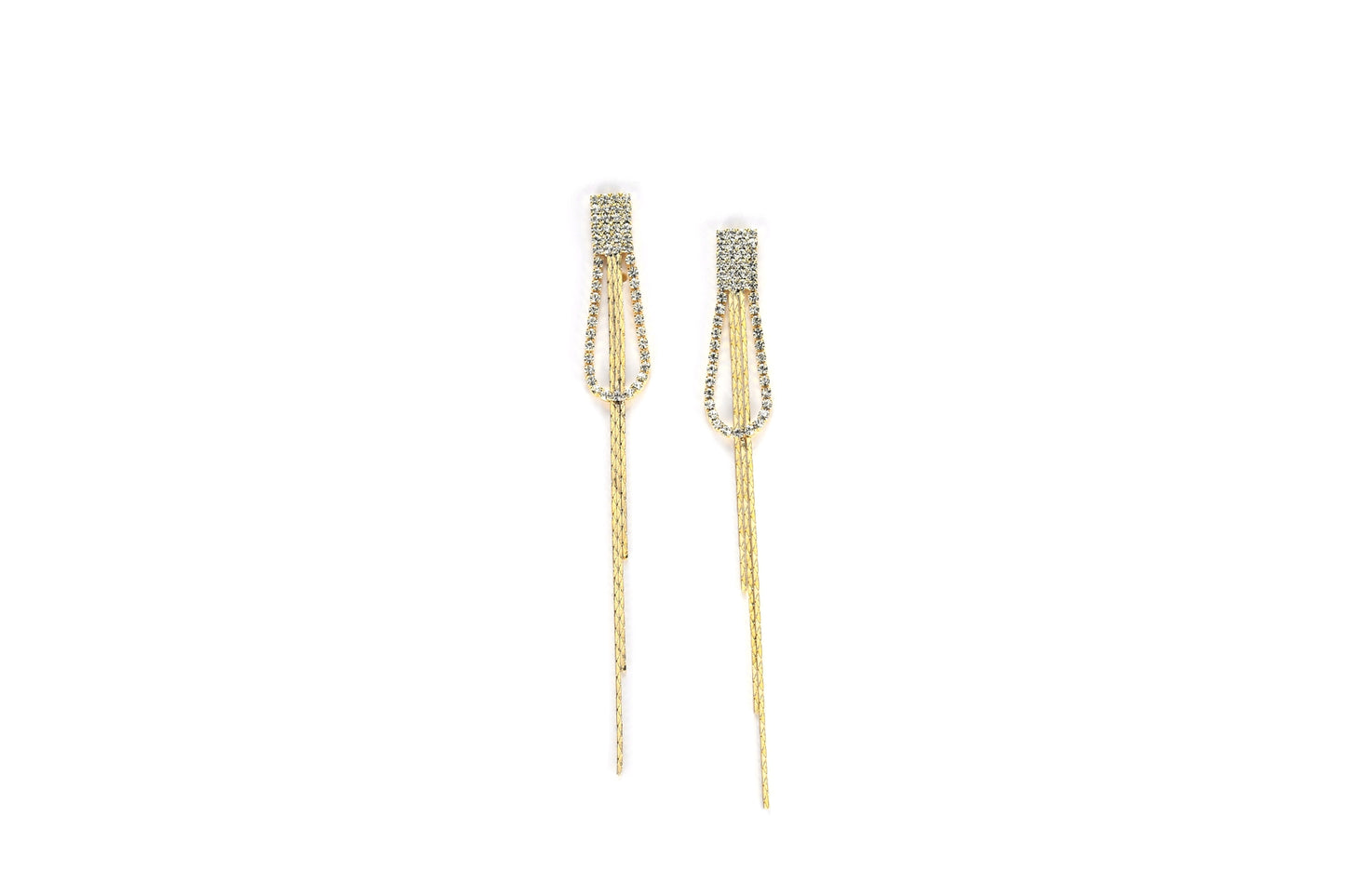 Double Long link Earrings