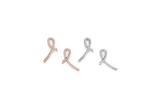 Delicate Slim Ribbon Earrings