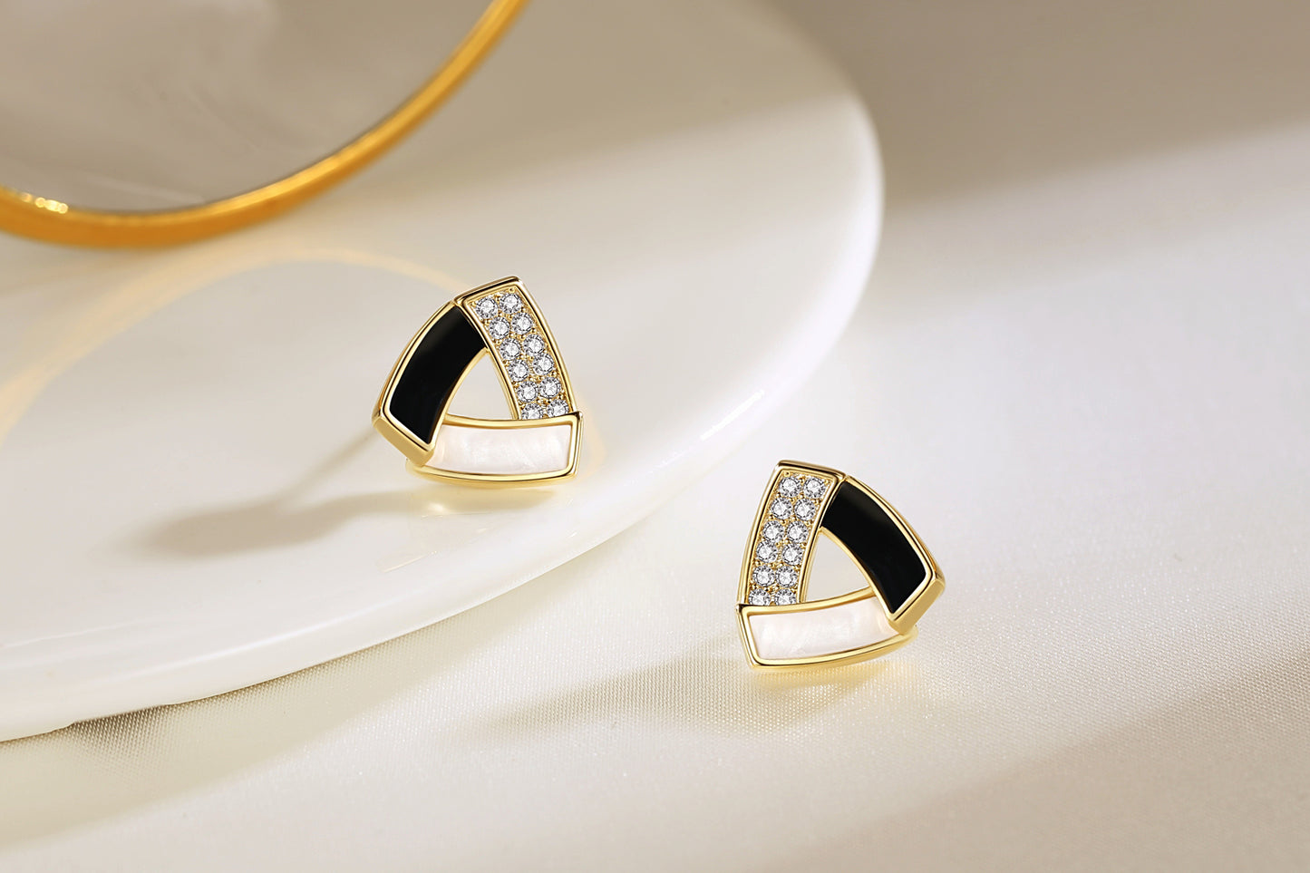 Modern Triangular Earrings