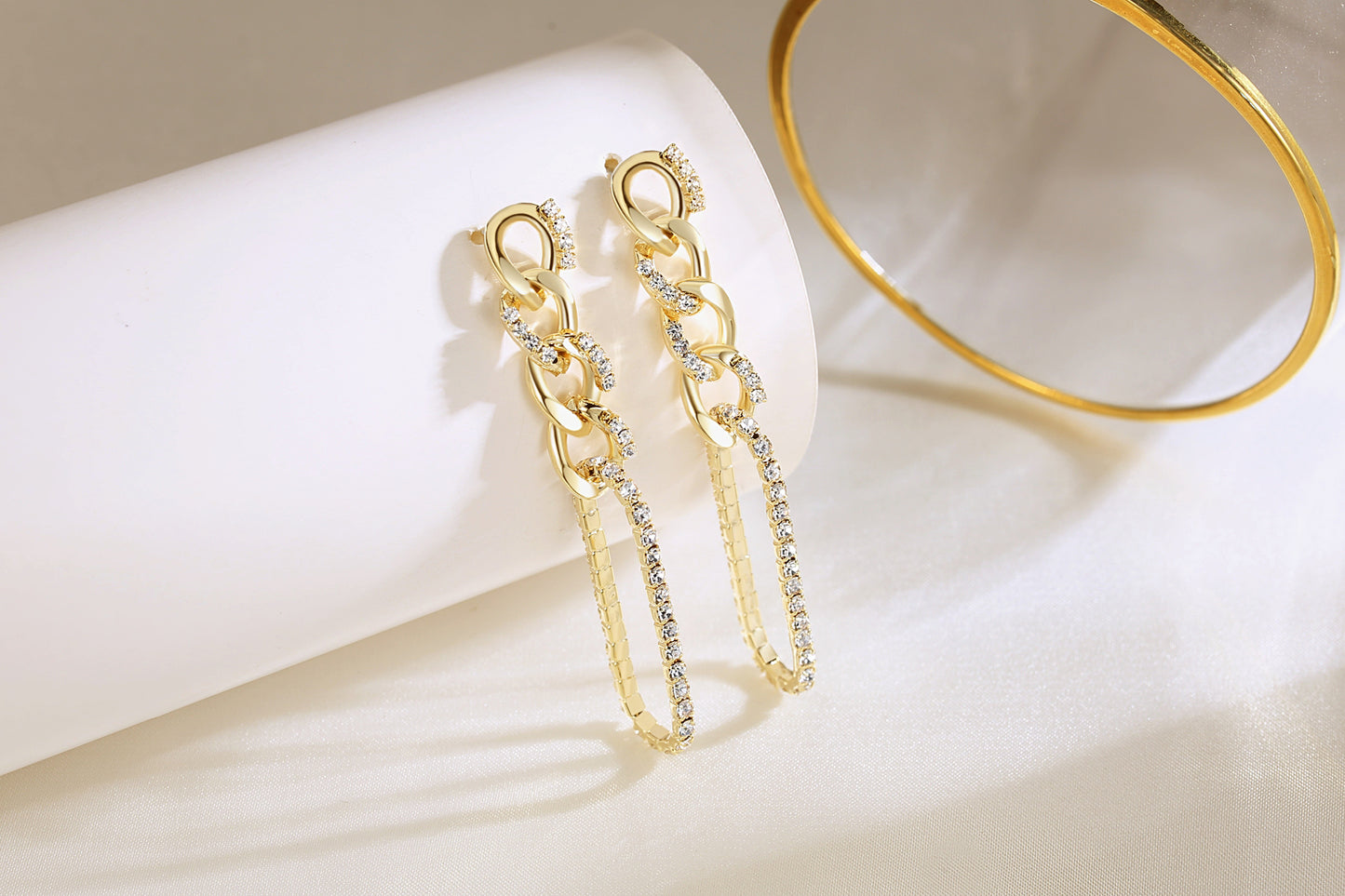 Twisted Chain Earrings
