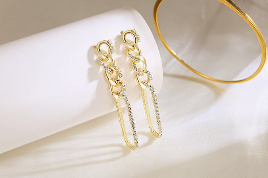 Twisted Chain Earrings